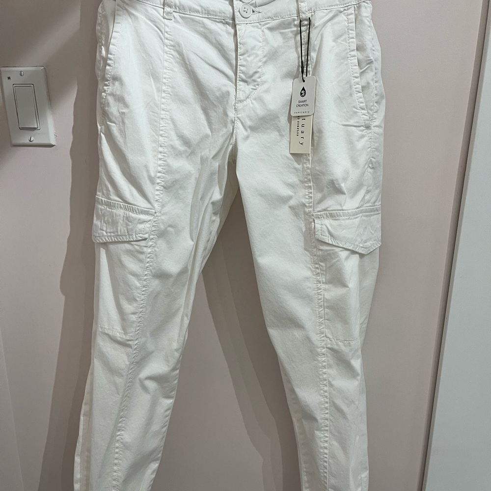 Sanctuary Rebel White Cargo Pants